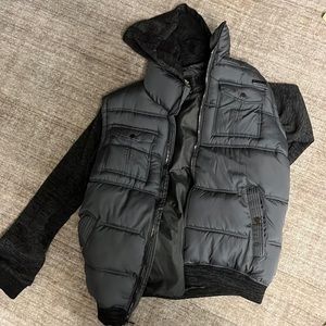 English Laundry Mens large charcoal winter coat with tags never worn